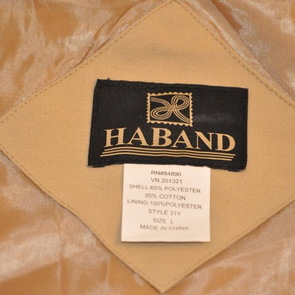 Haband Mens Original Windbreaker Great Shoulders Coat Jacket Size L - Picture 8 of 15